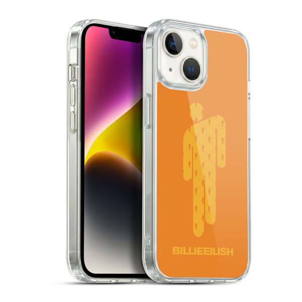 Billie Eilish Key Art Blohsh Orange Soft Gel Case for Apple iPhone 14