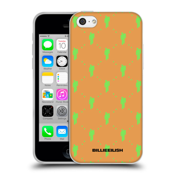 Billie Eilish Key Art Blohsh Pattern Soft Gel Case for Apple iPhone 5c