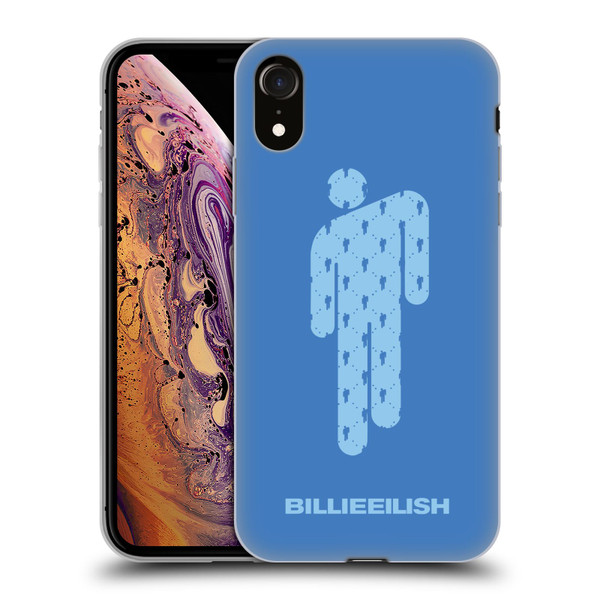 Billie Eilish Key Art Blohsh Blue Soft Gel Case for Apple iPhone XR