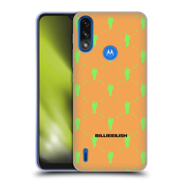 Billie Eilish Key Art Blohsh Pattern Soft Gel Case for Motorola Moto E7 Power / Moto E7i Power