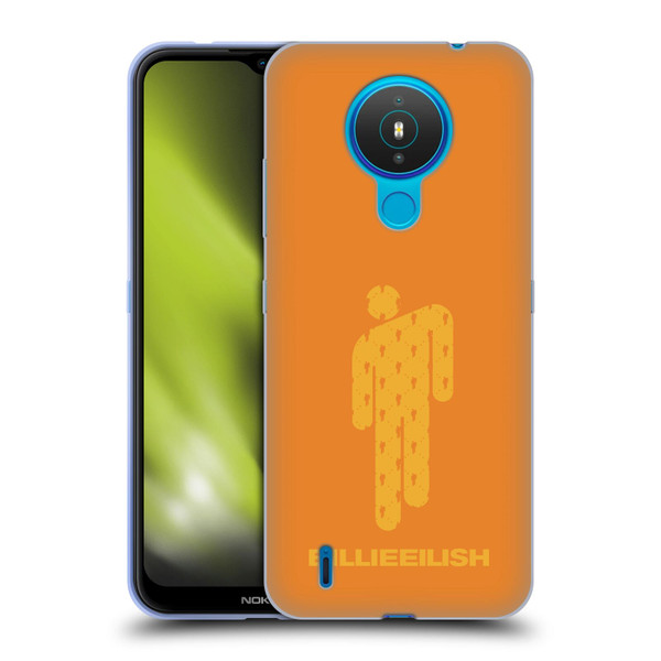 Billie Eilish Key Art Blohsh Orange Soft Gel Case for Nokia 1.4