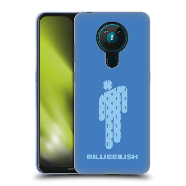 Billie Eilish Key Art Blohsh Blue Soft Gel Case for Nokia 5.3