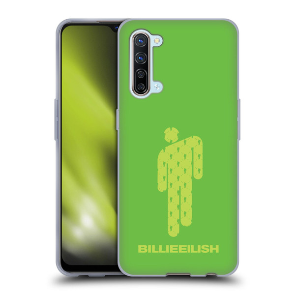 Billie Eilish Key Art Blohsh Green Soft Gel Case for OPPO Find X2 Lite 5G