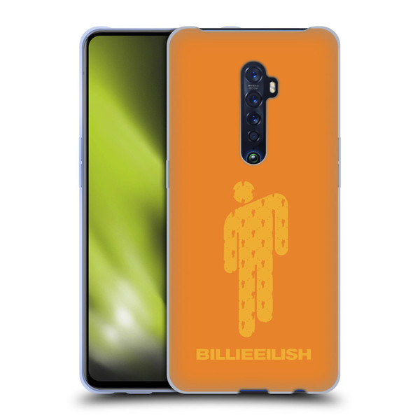 Billie Eilish Key Art Blohsh Orange Soft Gel Case for OPPO Reno 2