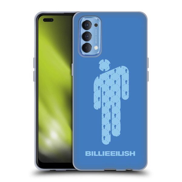 Billie Eilish Key Art Blohsh Blue Soft Gel Case for OPPO Reno 4 5G