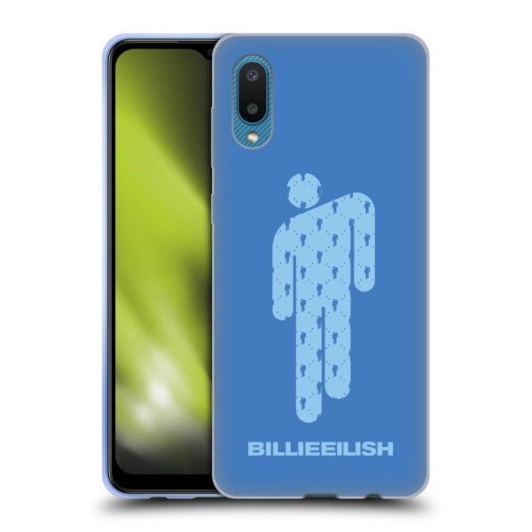 Billie Eilish Key Art Blohsh Blue Soft Gel Case for Samsung Galaxy A02/M02 (2021)