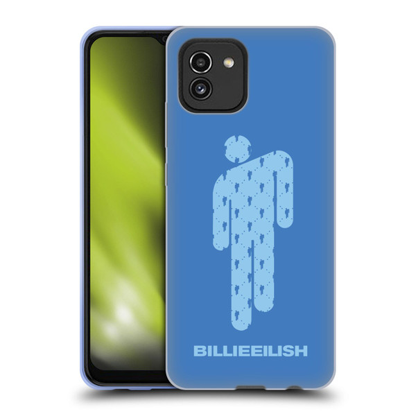 Billie Eilish Key Art Blohsh Blue Soft Gel Case for Samsung Galaxy A03 (2021)