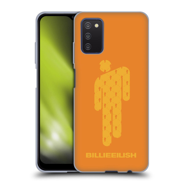 Billie Eilish Key Art Blohsh Orange Soft Gel Case for Samsung Galaxy A03s (2021)