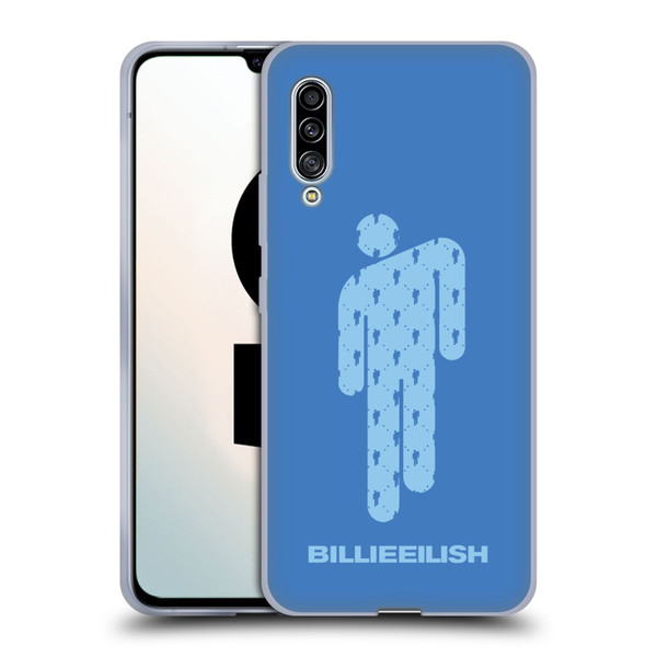Billie Eilish Key Art Blohsh Blue Soft Gel Case for Samsung Galaxy A90 5G (2019)