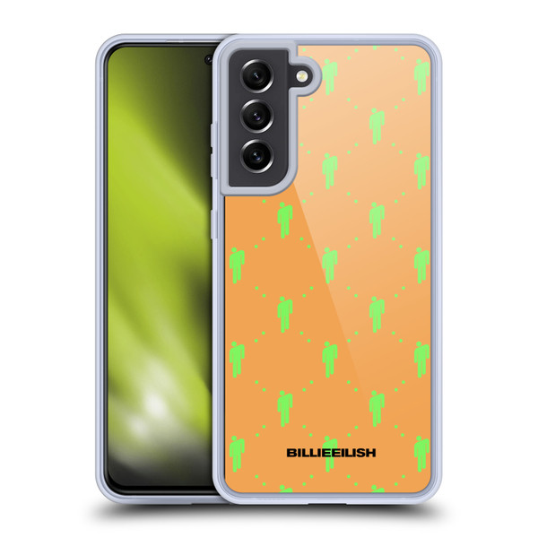 Billie Eilish Key Art Blohsh Pattern Soft Gel Case for Samsung Galaxy S21 FE 5G & MagSafe