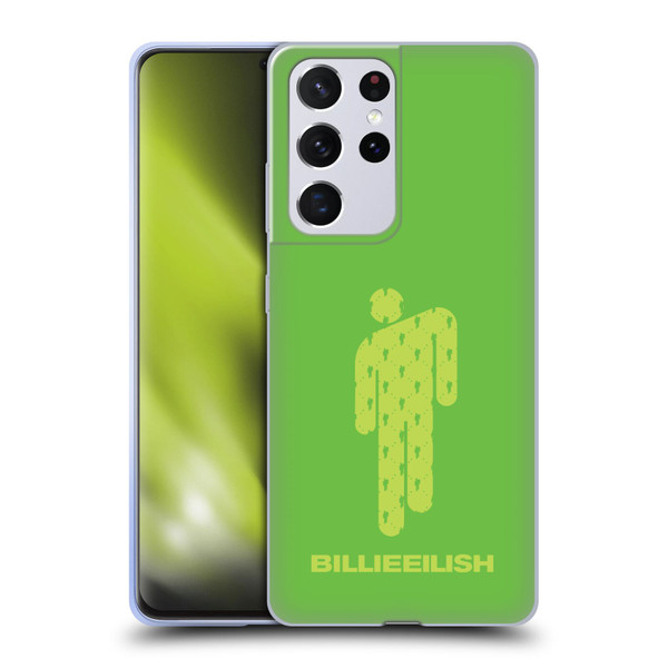 Billie Eilish Key Art Blohsh Green Soft Gel Case for Samsung Galaxy S21 Ultra 5G
