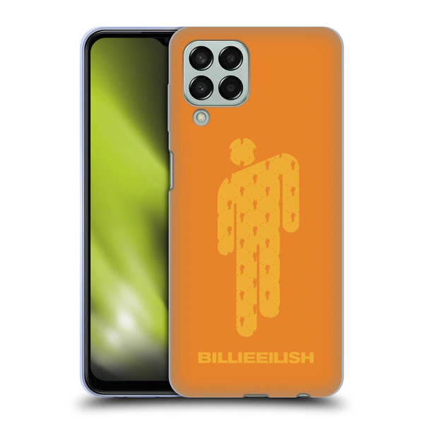 Billie Eilish Key Art Blohsh Orange Soft Gel Case for Samsung Galaxy M33 (2022)