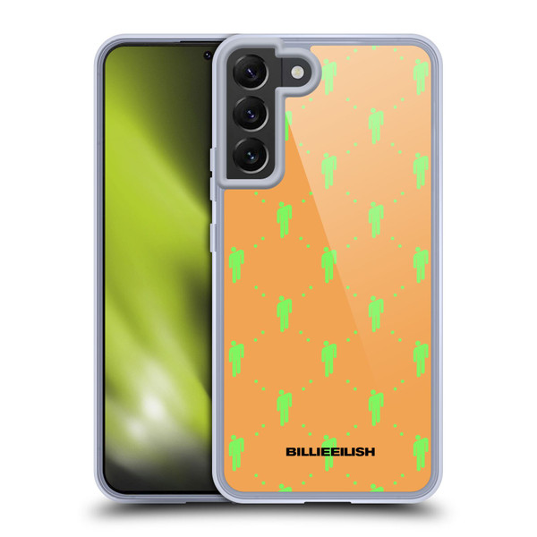 Billie Eilish Key Art Blohsh Pattern Soft Gel Case for Samsung Galaxy S22+ 5G