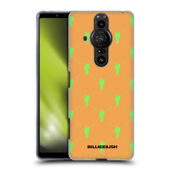 Billie Eilish Key Art Blohsh Pattern Soft Gel Case for Sony Xperia Pro-I