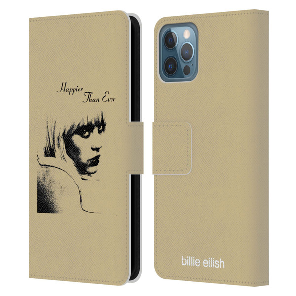 Billie Eilish Happier Than Ever Album Image Leather Book Wallet Case Cover For Apple iPhone 12 / iPhone 12 Pro