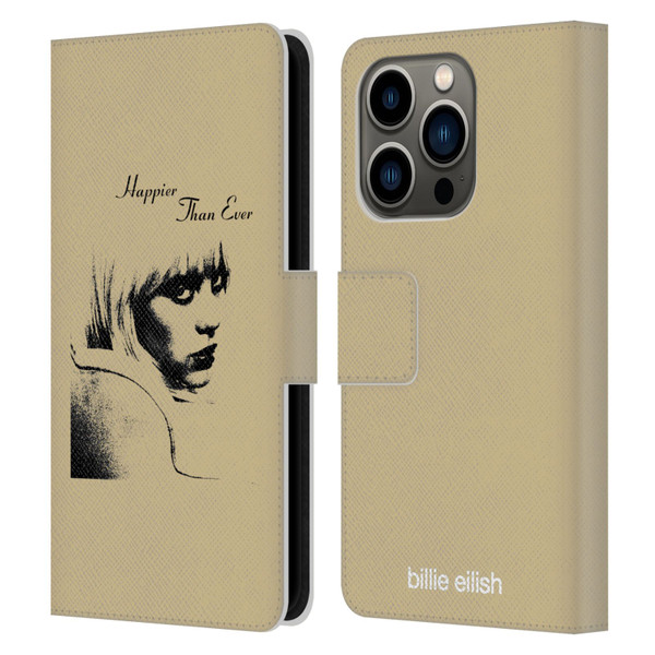 Billie Eilish Happier Than Ever Album Image Leather Book Wallet Case Cover For Apple iPhone 14 Pro