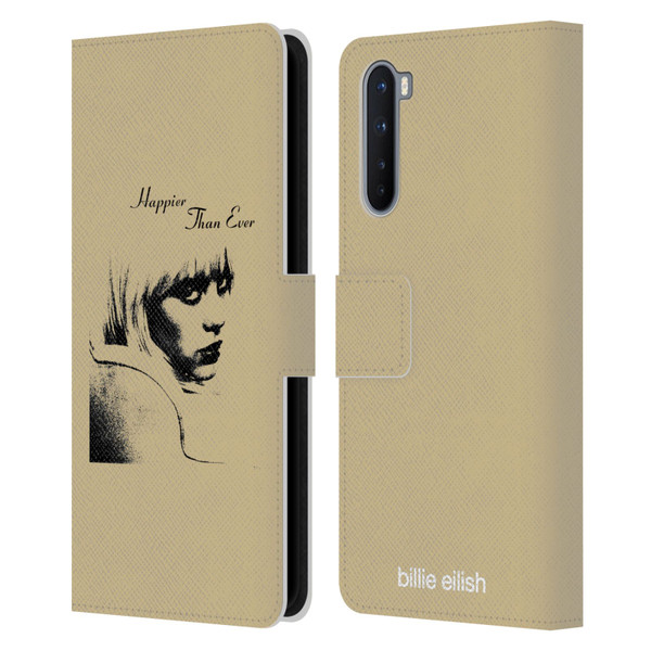 Billie Eilish Happier Than Ever Album Image Leather Book Wallet Case Cover For OnePlus Nord 5G