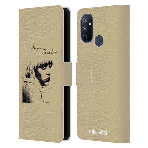 Billie Eilish Happier Than Ever Album Image Leather Book Wallet Case Cover For OnePlus Nord N100