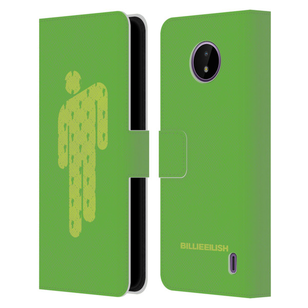 Billie Eilish Key Art Blohsh Green Leather Book Wallet Case Cover For Nokia C10 / C20