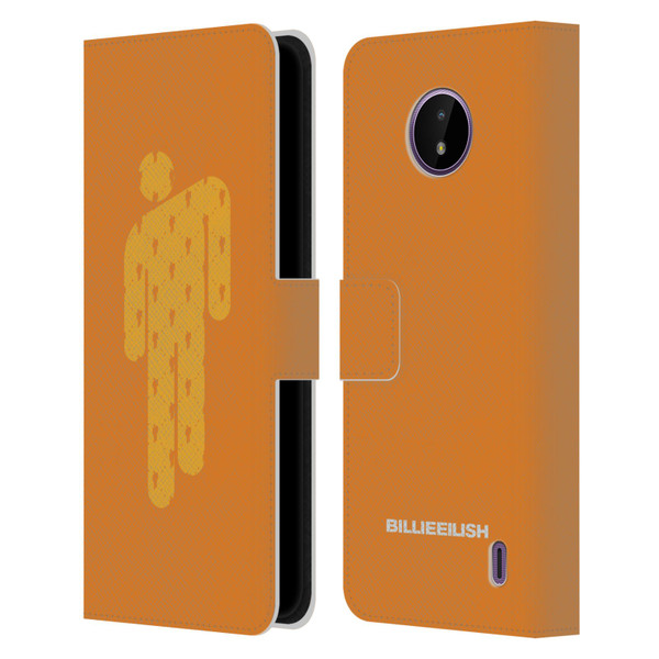 Billie Eilish Key Art Blohsh Orange Leather Book Wallet Case Cover For Nokia C10 / C20