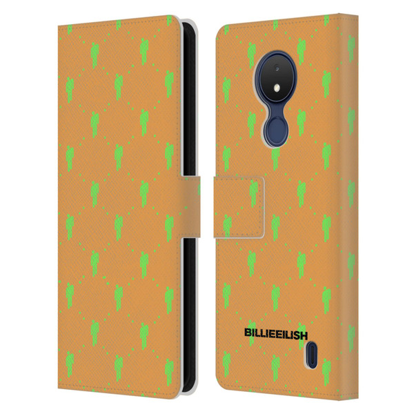 Billie Eilish Key Art Blohsh Pattern Leather Book Wallet Case Cover For Nokia C21