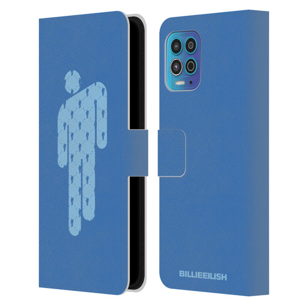 Billie Eilish Key Art Blohsh Blue Leather Book Wallet Case Cover For Motorola Moto G100