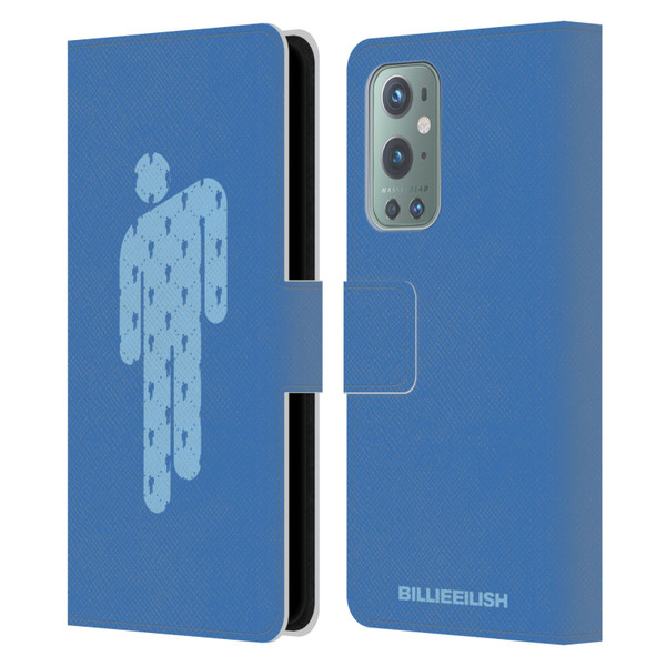 Billie Eilish Key Art Blohsh Blue Leather Book Wallet Case Cover For OnePlus 9