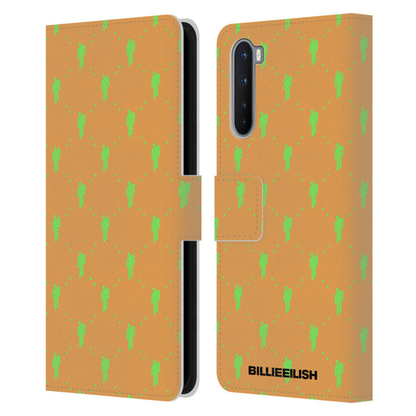Billie Eilish Key Art Blohsh Pattern Leather Book Wallet Case Cover For OnePlus Nord 5G