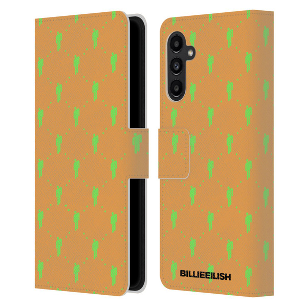 Billie Eilish Key Art Blohsh Pattern Leather Book Wallet Case Cover For Samsung Galaxy A13 5G (2021)