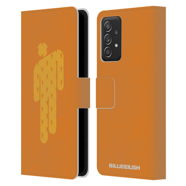 Billie Eilish Key Art Blohsh Orange Leather Book Wallet Case Cover For Samsung Galaxy A53 5G (2022)