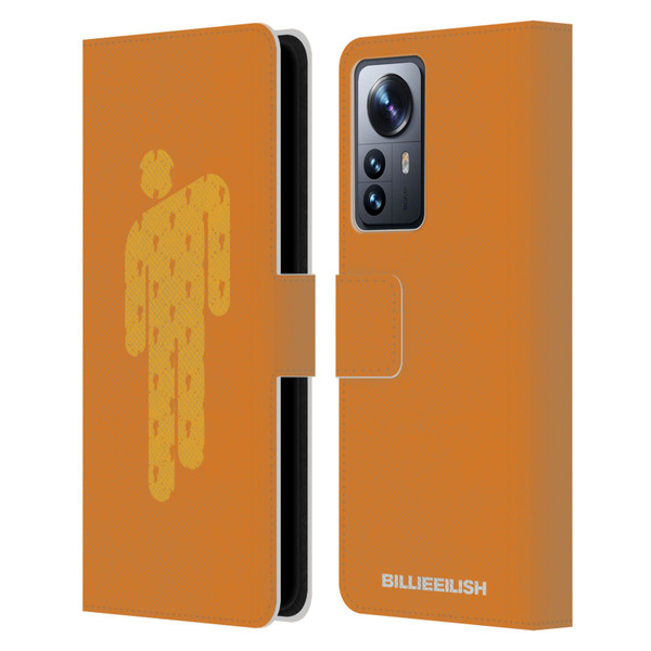 Billie Eilish Key Art Blohsh Orange Leather Book Wallet Case Cover For Xiaomi 12 Pro