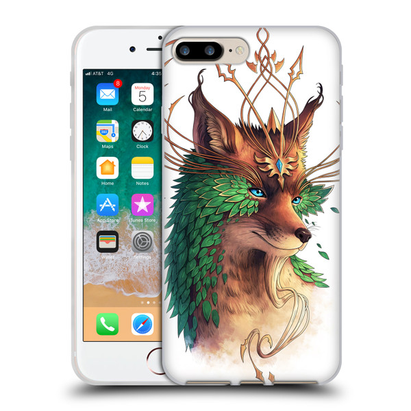 Jonas "JoJoesArt" Jödicke Wildlife Fox Coloured Soft Gel Case for Apple iPhone 7 Plus / iPhone 8 Plus