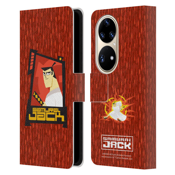 Samurai Jack Graphics Character Art 2 Leather Book Wallet Case Cover For Huawei P50 Pro
