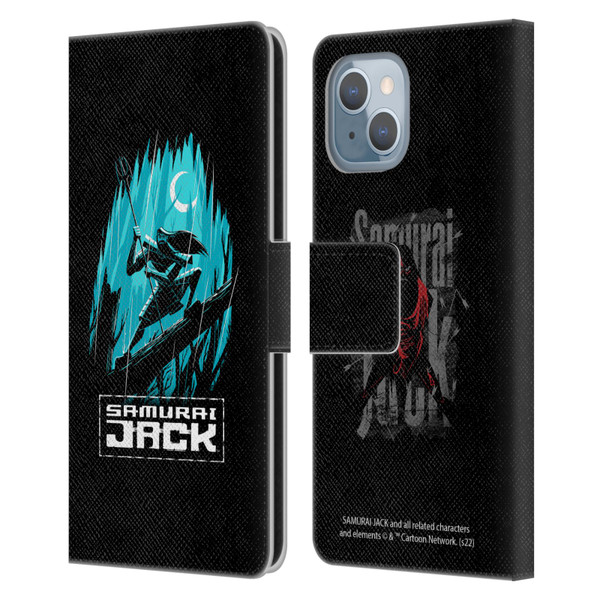 Samurai Jack Graphics Season 5 Poster Leather Book Wallet Case Cover For Apple iPhone 14