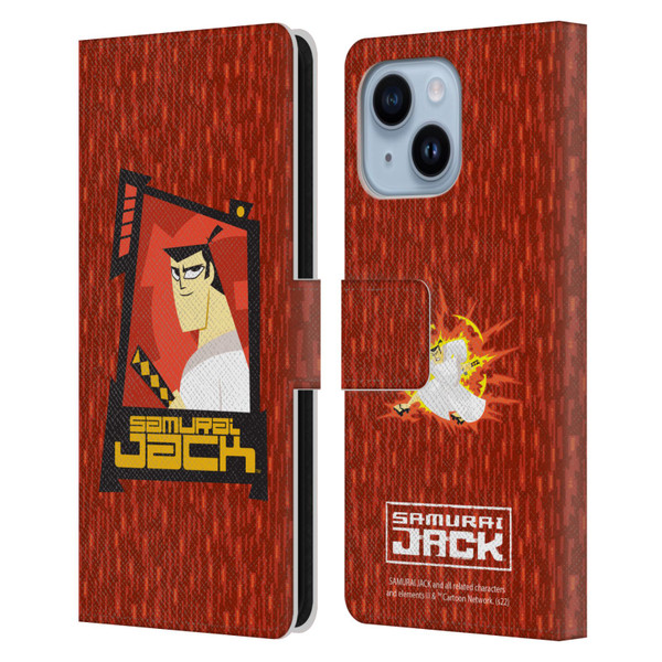 Samurai Jack Graphics Character Art 2 Leather Book Wallet Case Cover For Apple iPhone 14 Plus