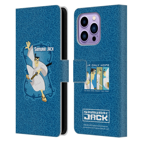 Samurai Jack Graphics Character Art 1 Leather Book Wallet Case Cover For Apple iPhone 14 Pro Max