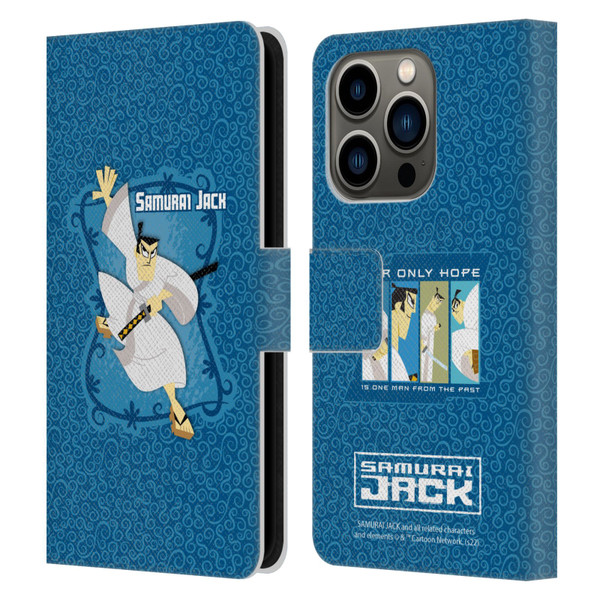 Samurai Jack Graphics Character Art 1 Leather Book Wallet Case Cover For Apple iPhone 14 Pro