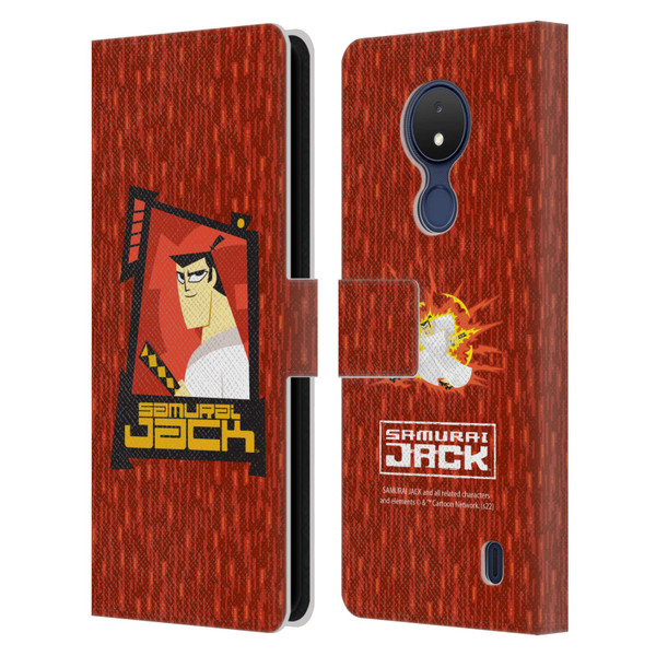 Samurai Jack Graphics Character Art 2 Leather Book Wallet Case Cover For Nokia C21