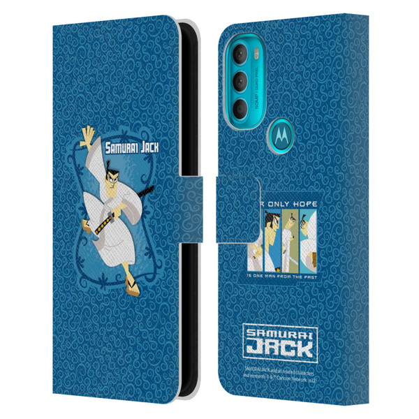 Samurai Jack Graphics Character Art 1 Leather Book Wallet Case Cover For Motorola Moto G71 5G