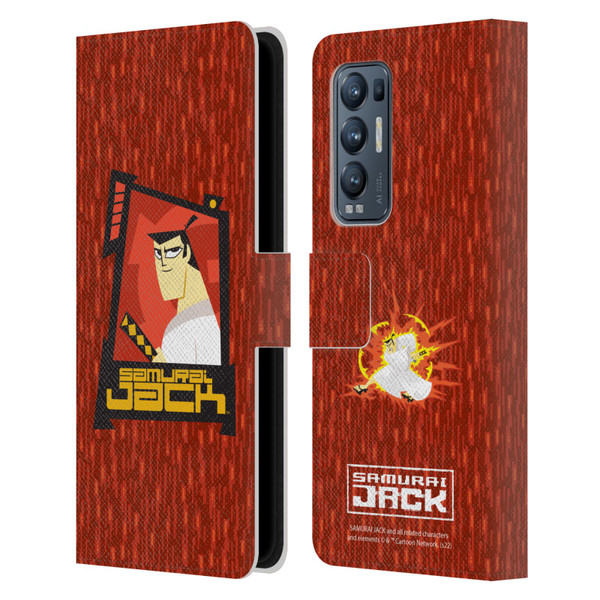 Samurai Jack Graphics Character Art 2 Leather Book Wallet Case Cover For OPPO Find X3 Neo / Reno5 Pro+ 5G