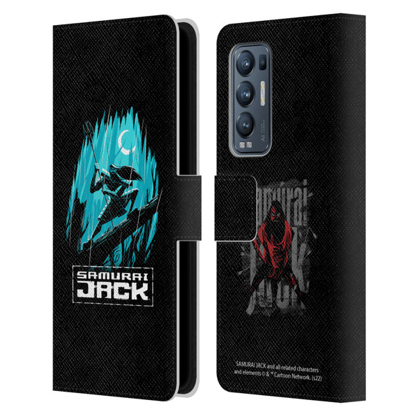 Samurai Jack Graphics Season 5 Poster Leather Book Wallet Case Cover For OPPO Find X3 Neo / Reno5 Pro+ 5G