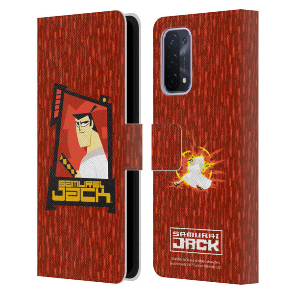 Samurai Jack Graphics Character Art 2 Leather Book Wallet Case Cover For OPPO A54 5G