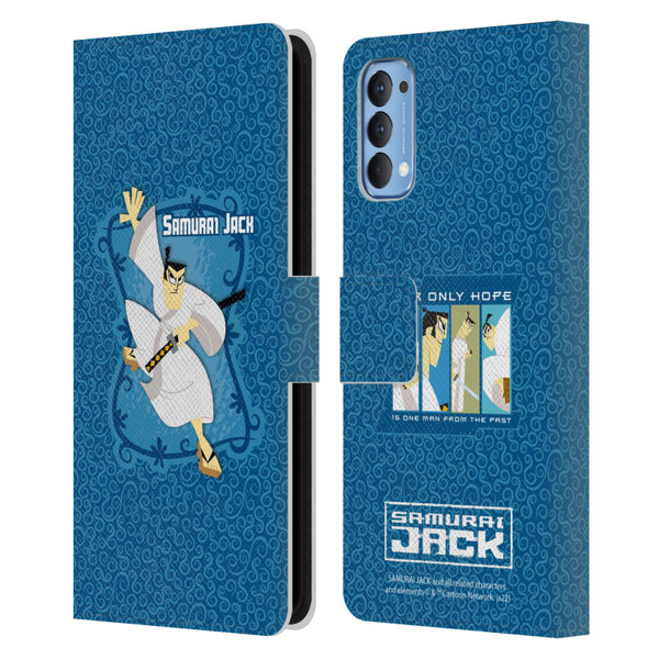 Samurai Jack Graphics Character Art 1 Leather Book Wallet Case Cover For OPPO Reno 4 5G