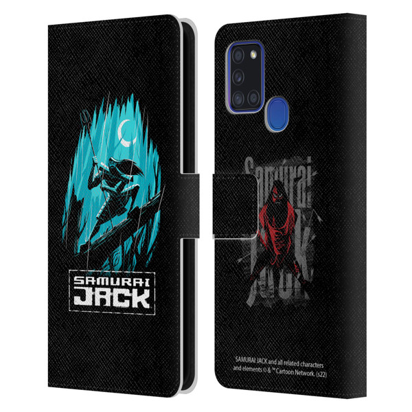 Samurai Jack Graphics Season 5 Poster Leather Book Wallet Case Cover For Samsung Galaxy A21s (2020)