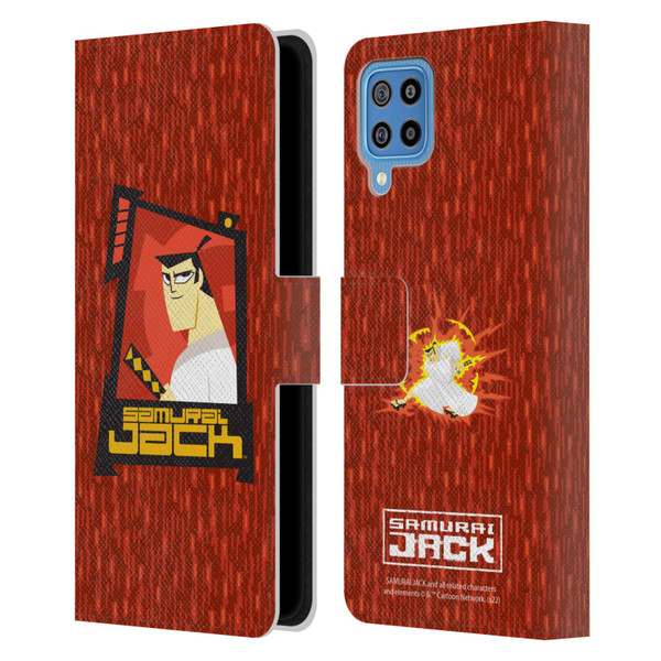 Samurai Jack Graphics Character Art 2 Leather Book Wallet Case Cover For Samsung Galaxy F22 (2021)