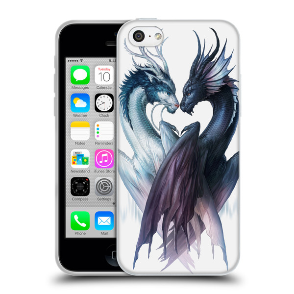 Jonas "JoJoesArt" Jödicke Wildlife 2 Yin And Yang Dragons Soft Gel Case for Apple iPhone 5c