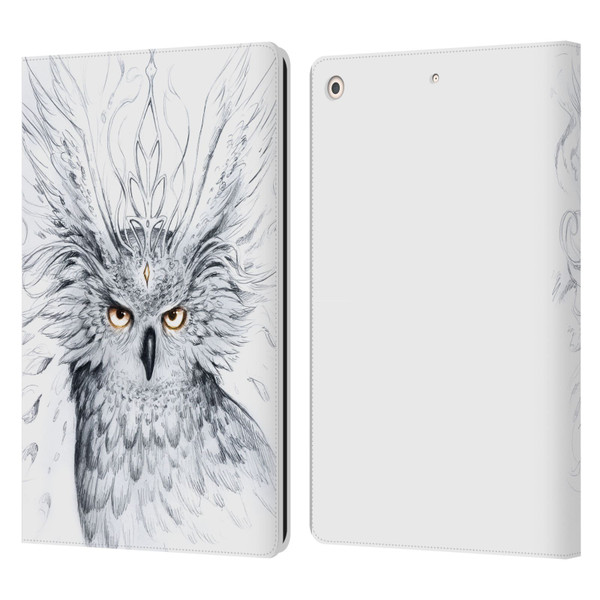 Jonas "JoJoesArt" Jödicke Wildlife Owl Leather Book Wallet Case Cover For Apple iPad 10.2 2019/2020/2021