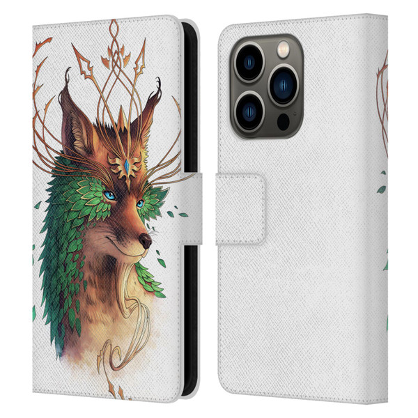 Jonas "JoJoesArt" Jödicke Wildlife Fox Coloured Leather Book Wallet Case Cover For Apple iPhone 14 Pro