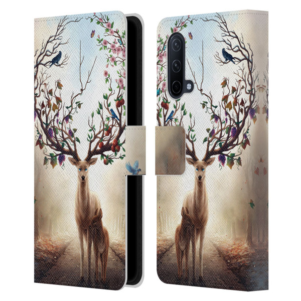 Jonas "JoJoesArt" Jödicke Wildlife Seasons Leather Book Wallet Case Cover For OnePlus Nord CE 5G