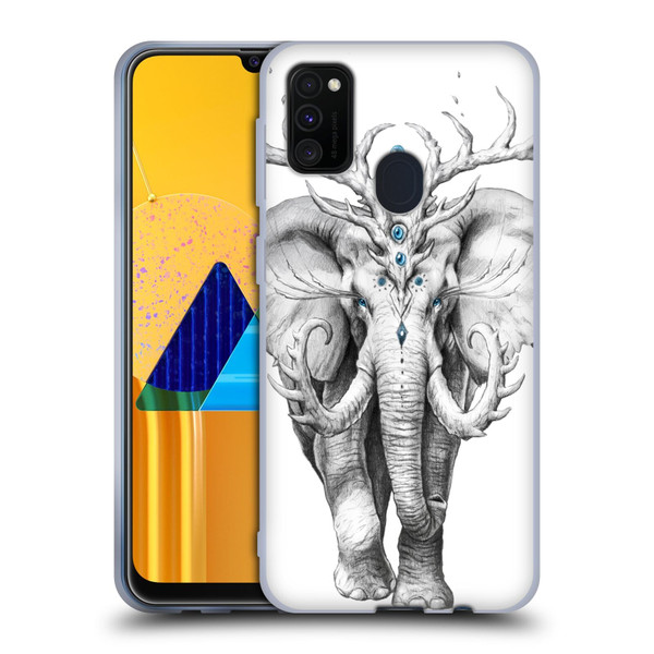 Jonas "JoJoesArt" Jödicke Wildlife 2 Elephant Soul Soft Gel Case for Samsung Galaxy M30s (2019)/M21 (2020)
